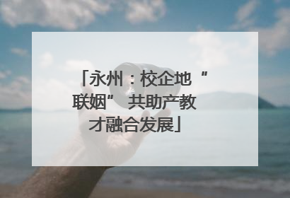 永州：校企地“联姻” 共助产教才融合发展