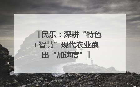 民乐：深耕“特色+智慧”现代农业跑出“加速度”