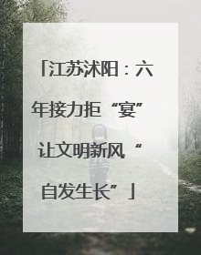 江苏沭阳：六年接力拒“宴” 让文明新风“自发生长”