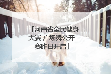 河南省全民健身大赛 广场舞公开赛昨日开启