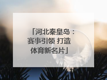 河北秦皇岛：赛事引领 打造体育新名片
