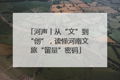 河声丨从“文”到“创”，读懂河南文旅“留量”密码
