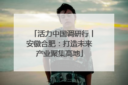 活力中国调研行丨安徽合肥：打造未来产业聚集高地