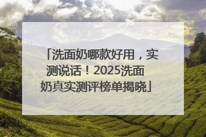 洗面奶哪款好用，实测说话！2025洗面奶真实测评榜单揭晓