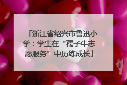 浙江省绍兴市鲁迅小学：学生在“孺子牛志愿服务”中历练成长