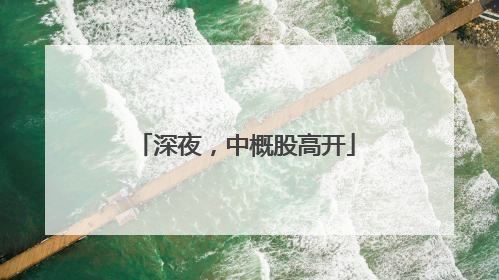 深夜，中概股高开