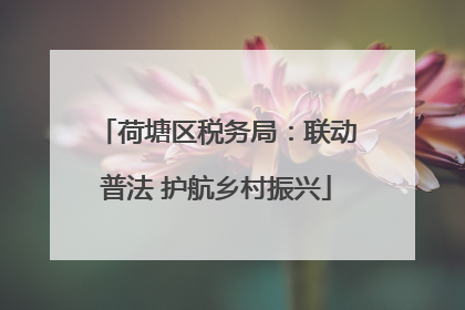 荷塘区税务局：联动普法 护航乡村振兴
