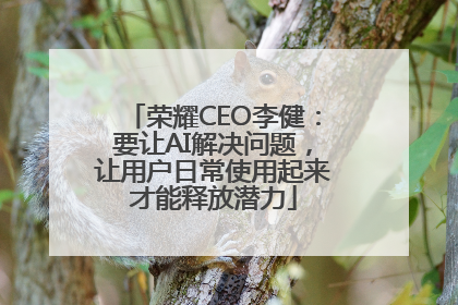 荣耀CEO李健：要让AI解决问题，让用户日常使用起来才能释放潜力