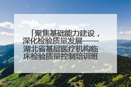 聚焦基础能力建设，深化检验质量发展——湖北省基层医疗机构临床检验质量控制培训班（孝感站）成功举办
