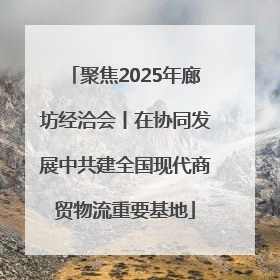 聚焦2025年廊坊经洽会丨在协同发展中共建全国现代商贸物流重要基地