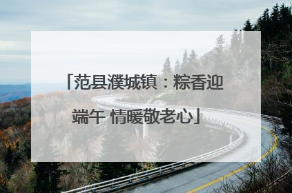 范县濮城镇：粽香迎端午 情暖敬老心