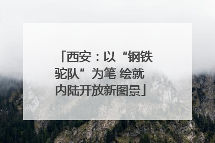 西安：以“钢铁驼队”为笔 绘就内陆开放新图景