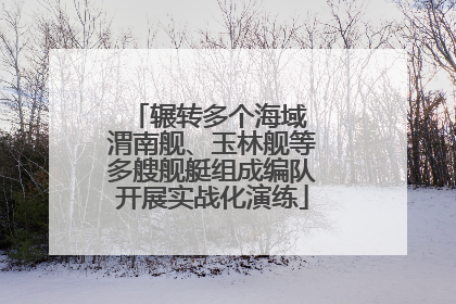 辗转多个海域 渭南舰、玉林舰等多艘舰艇组成编队开展实战化演练