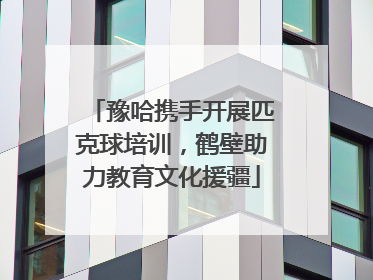 豫哈携手开展匹克球培训，鹤壁助力教育文化援疆