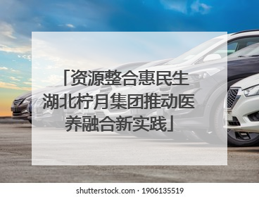 资源整合惠民生 湖北柠月集团推动医养融合新实践