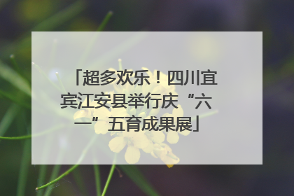 超多欢乐！四川宜宾江安县举行庆“六一”五育成果展