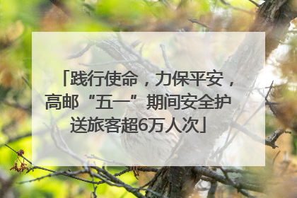 践行使命，力保平安，高邮“五一”期间安全护送旅客超6万人次
