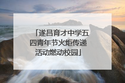 遂昌育才中学五四青年节火炬传递活动燃动校园