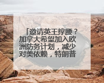 邀请英王撑腰？加拿大希望加入欧洲防务计划，减少对美依赖，特朗普：成为美国第51个州，免费用“金穹”