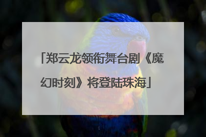 郑云龙领衔舞台剧《魔幻时刻》将登陆珠海