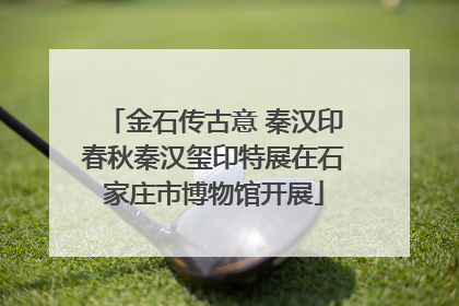 金石传古意 秦汉印春秋秦汉玺印特展在石家庄市博物馆开展