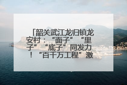 韶关武江龙归镇龙安村：“面子”“里子”“底子”同发力！“百千万工程”激活乡村新动能