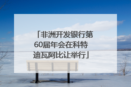 非洲开发银行第60届年会在科特迪瓦阿比让举行