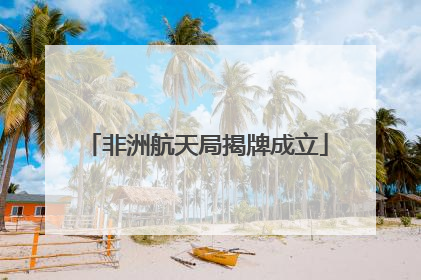 非洲航天局揭牌成立