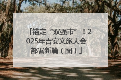 锚定“双强市”！2025年吉安文旅大会部署新篇（图）
