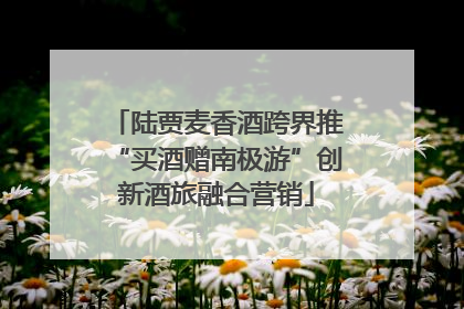 陆贾麦香酒跨界推“买酒赠南极游”创新酒旅融合营销