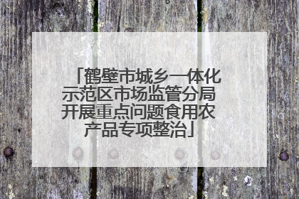 鹤壁市城乡一体化示范区市场监管分局开展重点问题食用农产品专项整治