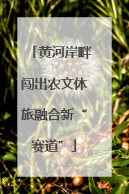 黄河岸畔闯出农文体旅融合新“赛道”