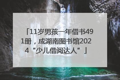 11岁男孩一年借书491册，成湖南图书馆2024“少儿借阅达人”