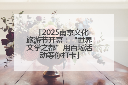 2025南京文化旅游节开幕：“世界文学之都”用百场活动等你打卡