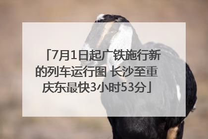 7月1日起广铁施行新的列车运行图 长沙至重庆东最快3小时53分