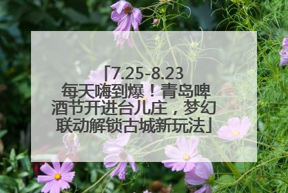 7.25-8.23 每天嗨到爆！青岛啤酒节开进台儿庄，梦幻联动解锁古城新玩法