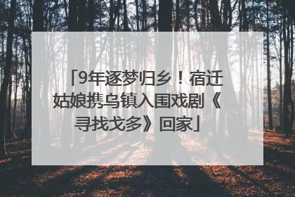 9年逐梦归乡！宿迁姑娘携乌镇入围戏剧《寻找戈多》回家